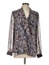 Olivia Grey 100% Polyester Gray Long Sleeve Blouse Size L - photo 1