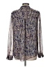 Olivia Grey 100% Polyester Gray Long Sleeve Blouse Size L - photo 2