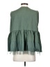 Friful 100% Cotton Green Sleeveless Top Size S - photo 2