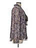 Olivia Grey 100% Polyester Gray Long Sleeve Blouse Size L - photo 4