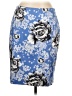 Talbots Print Blue Formal Skirt Size 12 Petite - photo 1
