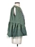 Friful 100% Cotton Green Sleeveless Top Size S - photo 4