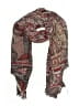 Unbranded Paisley Burgundy Red Scarf One size - photo 1