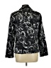 Chico's 100% Polyester Print Black Blazer Size Lg (2) - photo 2