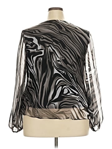 Alex Evenings Long Sleeve Blouse (view 2)