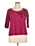 Christopher & Banks Pink Burgundy 3/4 Sleeve Top Size XL - photo 1