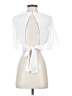 Shein 100% Polyester White Short Sleeve Top Size 4 - photo 2