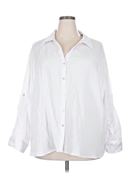 Time And Tru 3/4 Sleeve Button Down Shirt