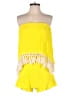 The Vanity Room 100% Rayon Yellow Romper Size XS - photo 1