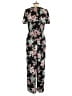 Xhilaration Floral Black Jumpsuit Size S - photo 2