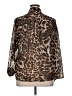 IGIGI Animal Print Brown 3/4 Sleeve Blouse Size 14 - photo 2