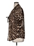 IGIGI Animal Print Brown 3/4 Sleeve Blouse Size 14 - photo 5