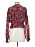 Steve Madden 100% Polyester Burgundy Long Sleeve Blouse Size S - photo 2