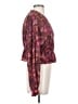 Steve Madden 100% Polyester Burgundy Long Sleeve Blouse Size S - photo 4