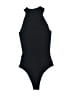 Happily Grey 100% Polyester Black Bodysuit Size S - photo 2