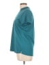 Pebble Beach 100% Polyester Teal Short Sleeve Blouse Size L - photo 5