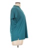 Pebble Beach 100% Polyester Teal Short Sleeve Blouse Size L - photo 4