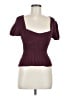 STAUD Burgundy Short Sleeve Top Size M - photo 1