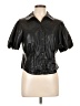 Bagatelle 100% Polyurethane Black Short Sleeve Blouse Size L - photo 1