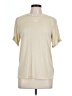 Adidas Solid Tan Ivory Short Sleeve Turtleneck Size 10 - photo 1