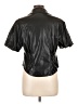 Bagatelle 100% Polyurethane Black Short Sleeve Blouse Size L - photo 2