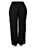 Unbranded 100% Polyester Solid Black Casual Pants Size 2X - photo 2