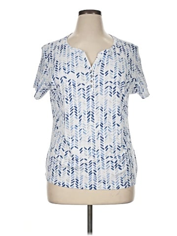 Karen Scott Short Sleeve Blouse (view 1)