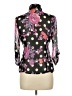 Susie Rose Floral Black 3/4 Sleeve Blouse Size 11 - photo 2
