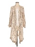 Saltwater LUXE 100% Viscose Tan Kimono Size M - photo 1