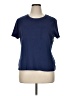 Studio Works 100% Cotton Solid Blue Short Sleeve T-Shirt Size XL - photo 1