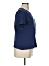 Studio Works 100% Cotton Solid Blue Short Sleeve T-Shirt Size XL - photo 4
