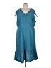BLOOMCHIC 100% Polyester Teal Casual Dress Size 26 waist - photo 1