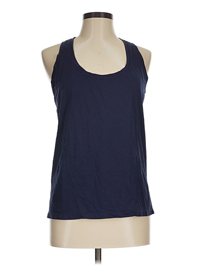 Pre-owned Fabletics Tank Top Blue Halter Neckline Tops