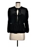 MNG Black 3/4 Sleeve Blouse Size 8 - photo 1