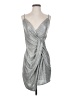 Trixxi Metallic Silver Cocktail Dress Size S - photo 1