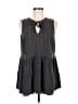 Torrid 100% Cotton Floral Gray Casual Dress Size Med Plus (00) - photo 1