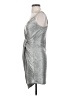 Trixxi Metallic Silver Cocktail Dress Size S - photo 5