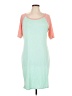 Lularoe Color Block Teal Casual Dress Size XL - photo 1
