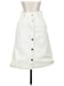 H&M Solid White Casual Skirt Size 4 - photo 1