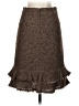Classiques Entier Tweed Brown Wool Skirt Size 4 - photo 2