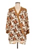 Suzanne Betro 100% Polyester Brown Long Sleeve Blouse Size M - photo 1