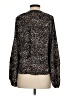 Evereve 100% Polyester Animal Print Black Long Sleeve Blouse Size S - photo 2