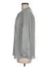 Liz Claiborne 100% Polyester Chevron-herringbone Gray Long Sleeve Blouse Size M - photo 5