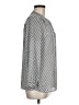 Liz Claiborne 100% Polyester Chevron-herringbone Gray Long Sleeve Blouse Size M - photo 4