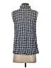 Ann Taylor LOFT 100% Polyester Blue Sleeveless Blouse Size XS - photo 2