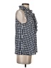 Ann Taylor LOFT 100% Polyester Blue Sleeveless Blouse Size XS - photo 4