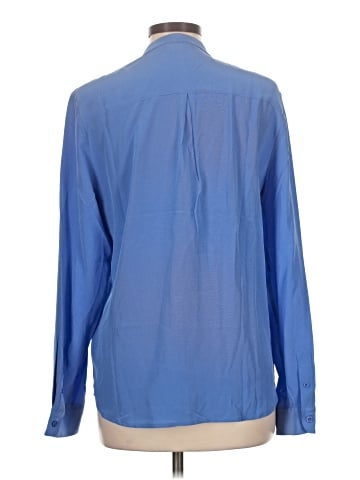 Garnet Hill Long Sleeve Silk Top (view 2)