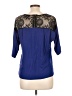 Charming Charlie Blue 3/4 Sleeve Top Size L - photo 2