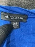Autograph 100% Viscose Blue 3/4 Sleeve Blouse Size 24 - photo 7