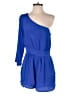 Charlie Jade Solid Blue Romper Size S - photo 1